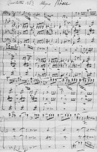 Original manuscript of first movement